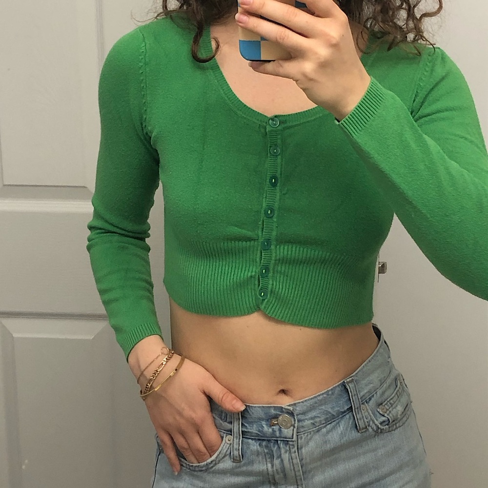 🌱🌸 Vintage Y2K cropped cardigan 🌸🌱